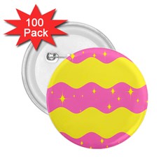 Glimra Gender Flags Star Space 2 25  Buttons (100 Pack) 