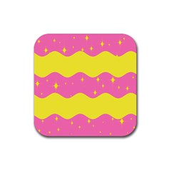 Glimra Gender Flags Star Space Rubber Coaster (square)  by Mariart