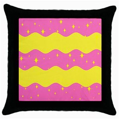 Glimra Gender Flags Star Space Throw Pillow Case (black) by Mariart