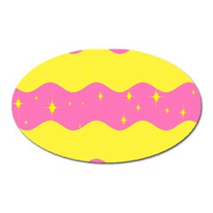 Glimra Gender Flags Star Space Oval Magnet by Mariart