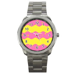 Glimra Gender Flags Star Space Sport Metal Watch by Mariart