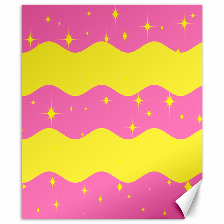 Glimra Gender Flags Star Space Canvas 8  x 10 