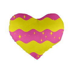 Glimra Gender Flags Star Space Standard 16  Premium Heart Shape Cushions by Mariart