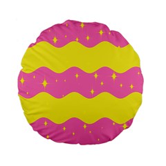 Glimra Gender Flags Star Space Standard 15  Premium Flano Round Cushions by Mariart