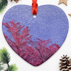 Fantasy Landscape Theme Poster Ornament (heart) by dflcprints