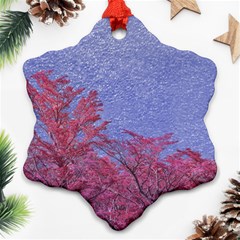 Fantasy Landscape Theme Poster Snowflake Ornament (two Sides)