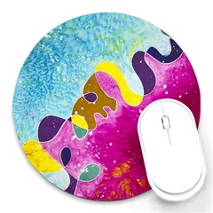 Fabric Rainbow Round Mousepads by Mariart