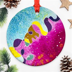 Fabric Rainbow Ornament (round)