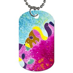 Fabric Rainbow Dog Tag (two Sides) by Mariart