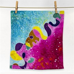 Fabric Rainbow Face Towel by Mariart