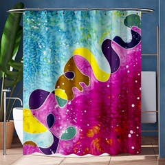 Fabric Rainbow Shower Curtain 60  X 72  (medium)  by Mariart