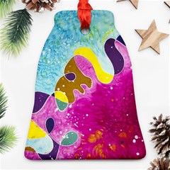 Fabric Rainbow Ornament (bell) by Mariart