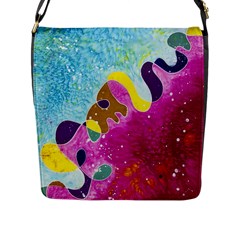 Fabric Rainbow Flap Messenger Bag (l) 