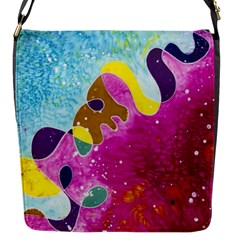 Fabric Rainbow Flap Messenger Bag (s)