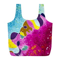 Fabric Rainbow Full Print Recycle Bags (l) 