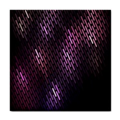 Light Lines Purple Black Tile Coasters