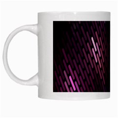 Light Lines Purple Black White Mugs by Mariart