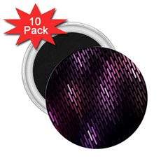 Light Lines Purple Black 2 25  Magnets (10 Pack) 