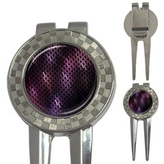 Light Lines Purple Black 3-in-1 Golf Divots by Mariart