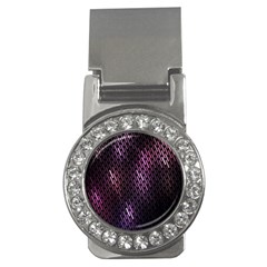 Light Lines Purple Black Money Clips (cz)  by Mariart