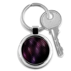 Light Lines Purple Black Key Chains (round) 