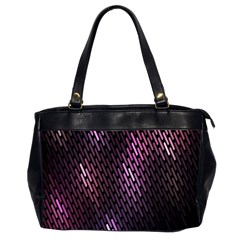 Light Lines Purple Black Office Handbags (2 Sides)  by Mariart