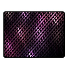 Light Lines Purple Black Fleece Blanket (small)