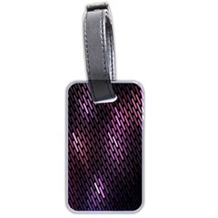 Light Lines Purple Black Luggage Tags (two Sides) by Mariart