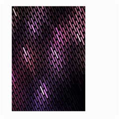 Light Lines Purple Black Large Garden Flag (two Sides)