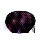 Light Lines Purple Black Accessory Pouches (Small)  Front