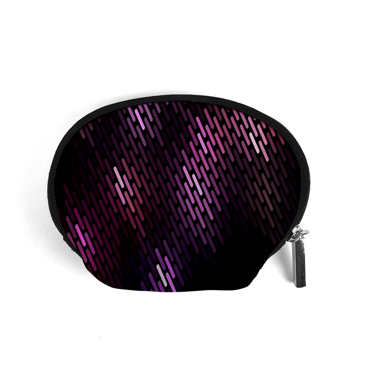 Light Lines Purple Black Accessory Pouches (Small) 