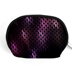 Light Lines Purple Black Accessory Pouches (medium) 