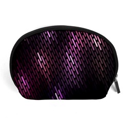 Light Lines Purple Black Accessory Pouches (large) 