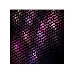 Light Lines Purple Black Small Satin Scarf (square) by Mariart