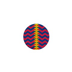 Lllustration Geometric Red Blue Yellow Chevron Wave Line 1  Mini Buttons