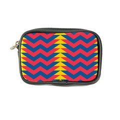 Lllustration Geometric Red Blue Yellow Chevron Wave Line Coin Purse by Mariart