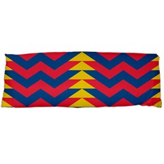 Lllustration Geometric Red Blue Yellow Chevron Wave Line Body Pillow Case (dakimakura) by Mariart