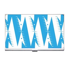 Make Tessellation Bird Tessellation Blue White Business Card Holders