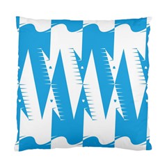 Make Tessellation Bird Tessellation Blue White Standard Cushion Case (two Sides) by Mariart