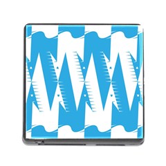 Make Tessellation Bird Tessellation Blue White Memory Card Reader (square) by Mariart