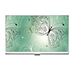 Glass Splashback Abstract Pattern Butterfly Business Card Holders by Mariart