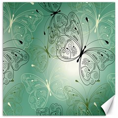 Glass Splashback Abstract Pattern Butterfly Canvas 16  X 16  