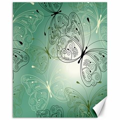 Glass Splashback Abstract Pattern Butterfly Canvas 16  X 20   by Mariart