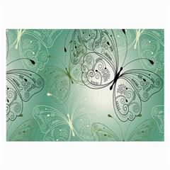 Glass Splashback Abstract Pattern Butterfly Large Glasses Cloth