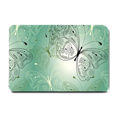 Glass Splashback Abstract Pattern Butterfly Small Doormat  by Mariart