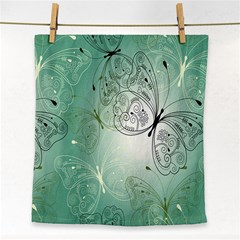 Glass Splashback Abstract Pattern Butterfly Face Towel