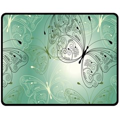 Glass Splashback Abstract Pattern Butterfly Fleece Blanket (medium) 