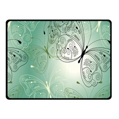 Glass Splashback Abstract Pattern Butterfly Fleece Blanket (small) by Mariart