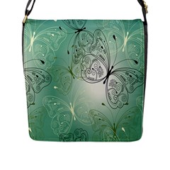 Glass Splashback Abstract Pattern Butterfly Flap Messenger Bag (l)  by Mariart