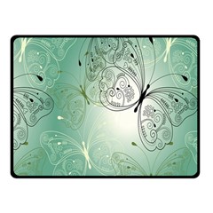 Glass Splashback Abstract Pattern Butterfly Double Sided Fleece Blanket (small)  by Mariart